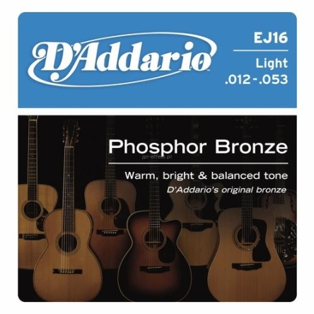 Struny do gitary akustycznej D'Addario EJ16