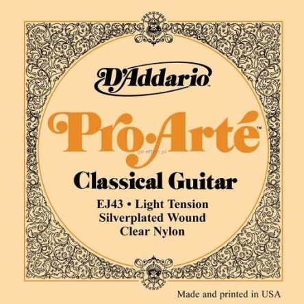 Struny do gitary klasycznej D'Addario EJ43